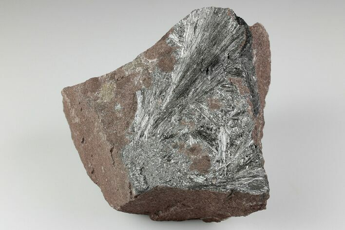 3.05" Metallic, Needle-Like Pyrolusite Crystals - Morocco